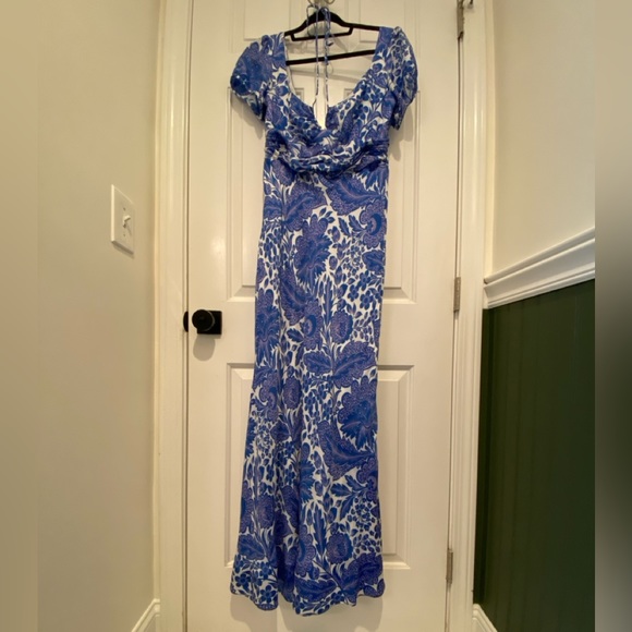 J. Crew Blue Floral Maxi Dress - Picture 4 of 12